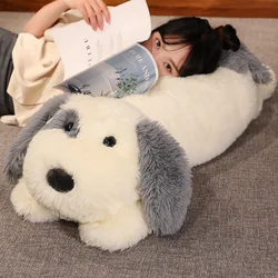 Giant Plush Toy Big Sleeping Dog Stuffed Kawaii Long Haired Puppy Dog Soft Animal Toy Soft Pillow Baby Girls Birthday Gift