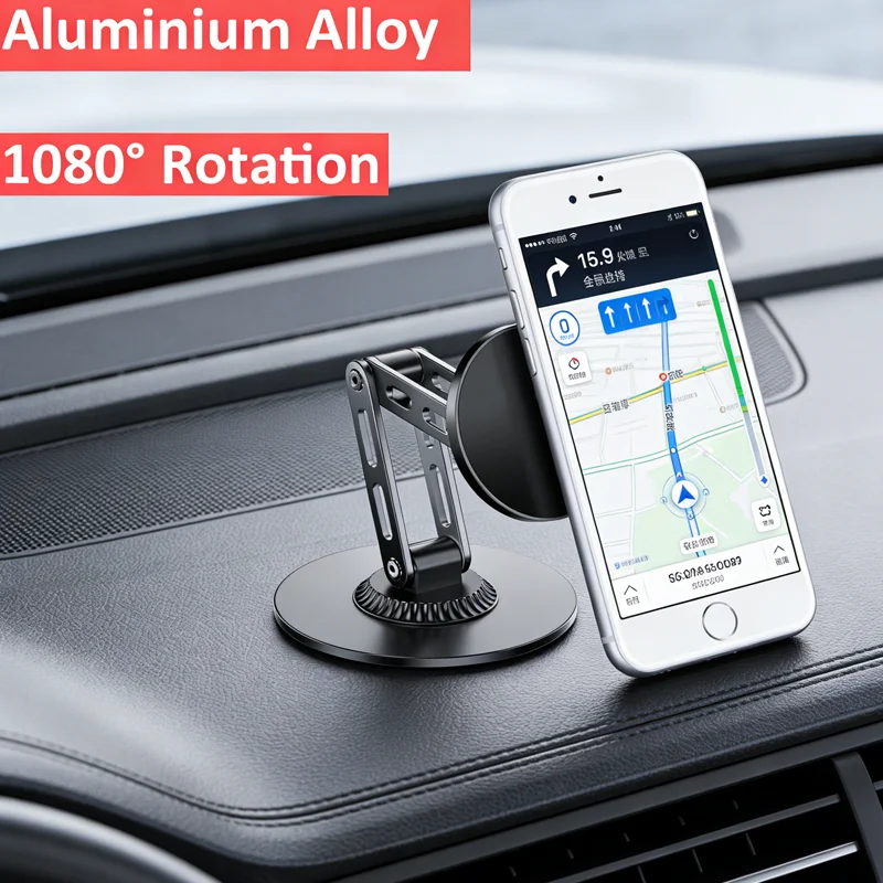 

Universal Magnetic Phone Stand Car Mount & Desktop Bracket for iPhone 17 16 15 14 Samsung Xiaomi All Phones Desktop Phone Stand