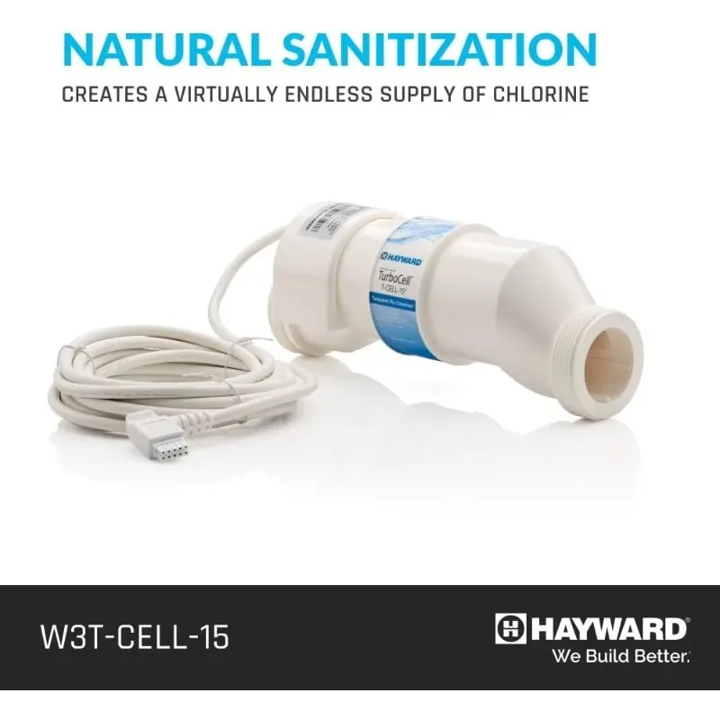 W3T-CELL-15 TurboCell Salt Chlorination Cell for In-Ground Swimming Pools up to 40,000 Gallons,Authenticity guarantee