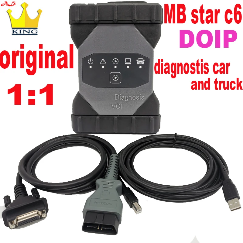 Original MB Star C6 DOIP wifi Multiplexer VCI with V2023.09 SSD laptop E7450 I5 for benz car and truck CAN BUS Diagnosis Tools