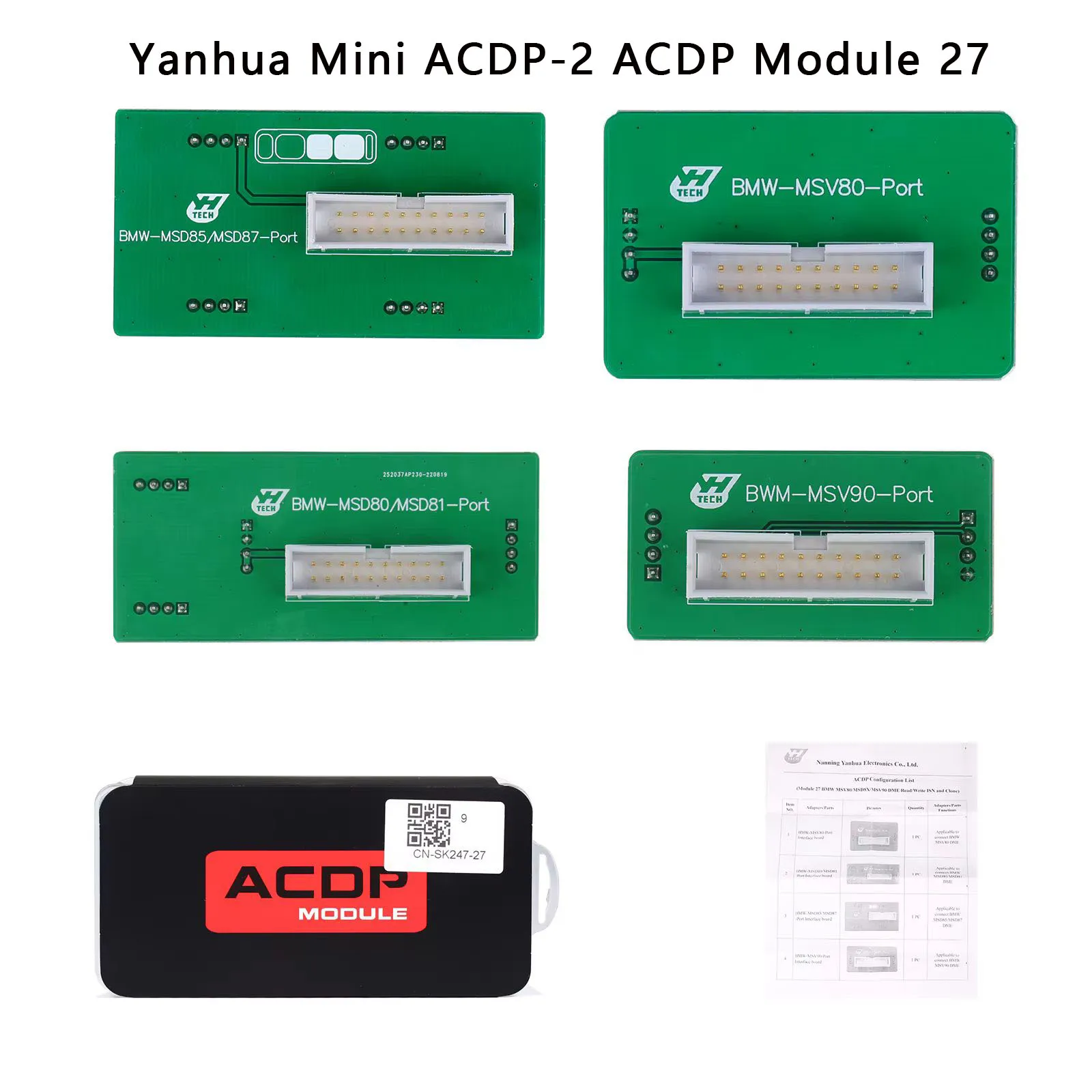 Yanhua Mini ACDP-2 ACDP Module 27 MSV80 MSD8X MSV90 DME Read/Write ISN and Clone with License A51E