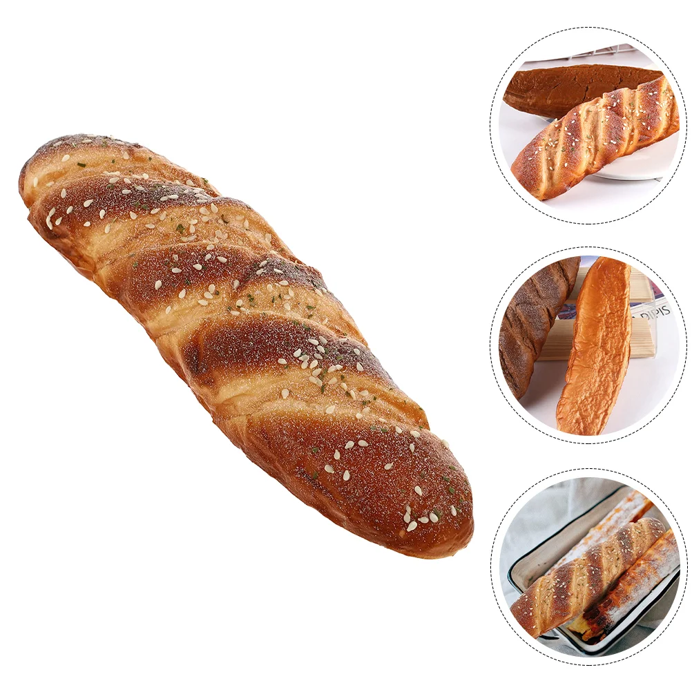 

Bread Prop Simulation Decorate Artificial Lifelike Model Fake Pu Enlightenment Toy for Children