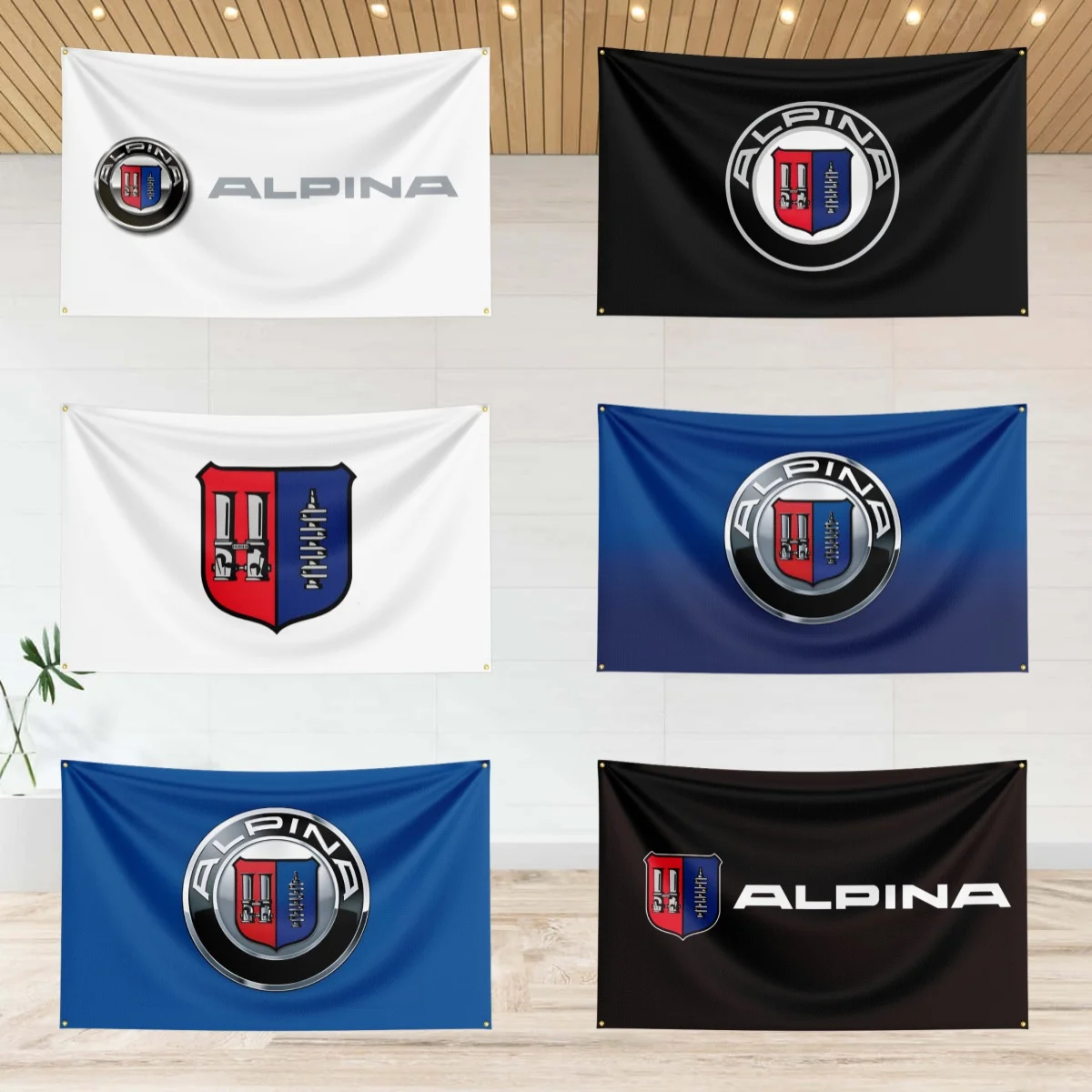 

3x5 Ft A-A-lpi-N-nasS Cars Flag Polyester Printed Cars Flags Banner Tapestry for Room Garage Decor