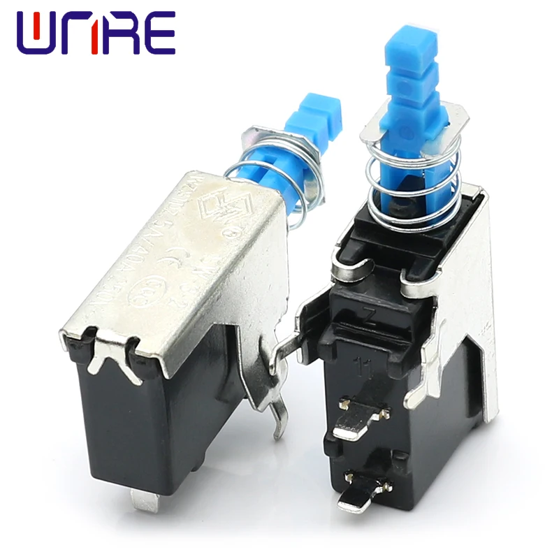 SW-3-2CJ Self-locking Power Switch Keyboard TV Home Appliance Switch Blue Handle With Spring Button Accessories