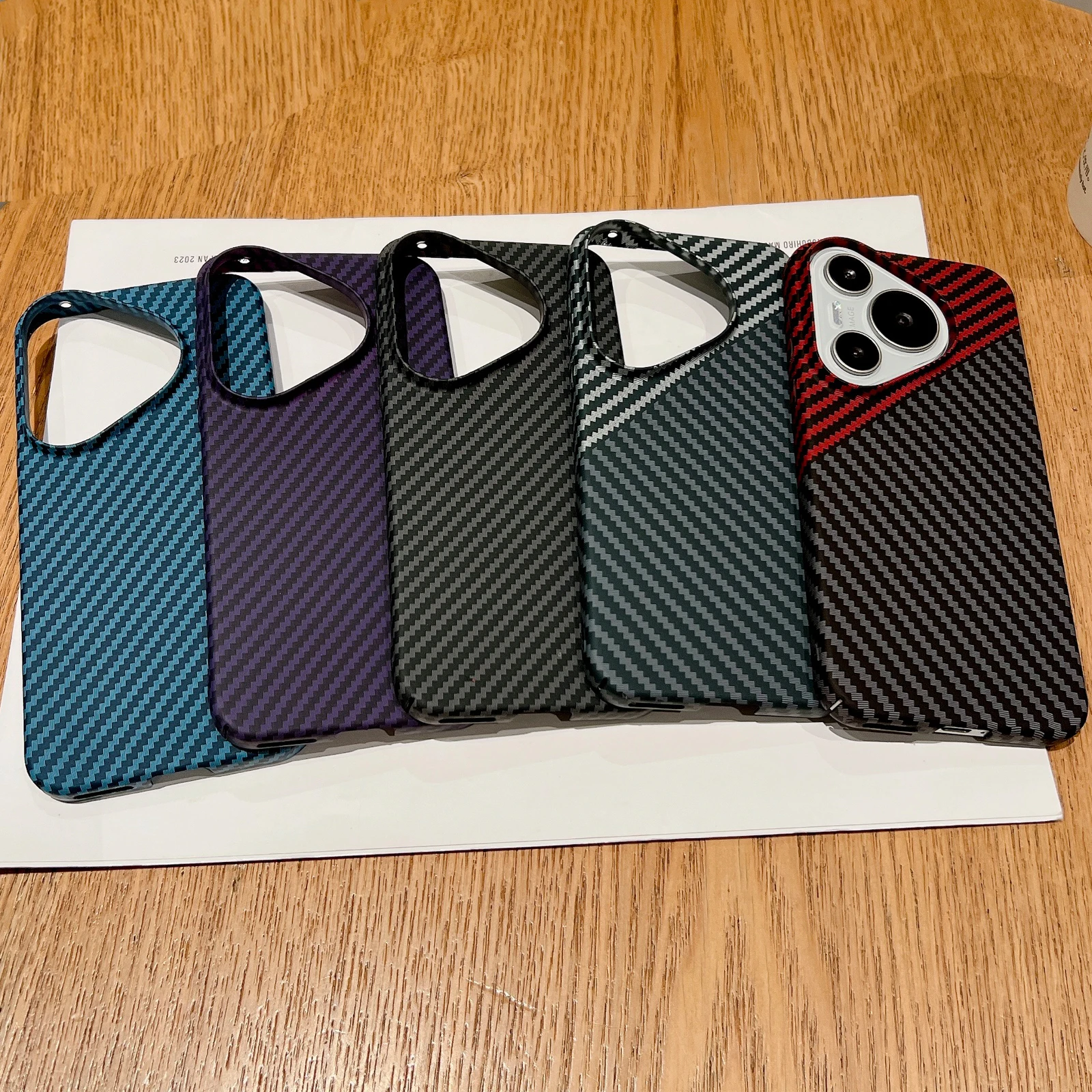 

Shockproof Carbon Fiber Grain PC Hard Case For Huawei Pura 70 Pro 70 Ultra, Slim Smooth Touch Protection Phone Cover Conque