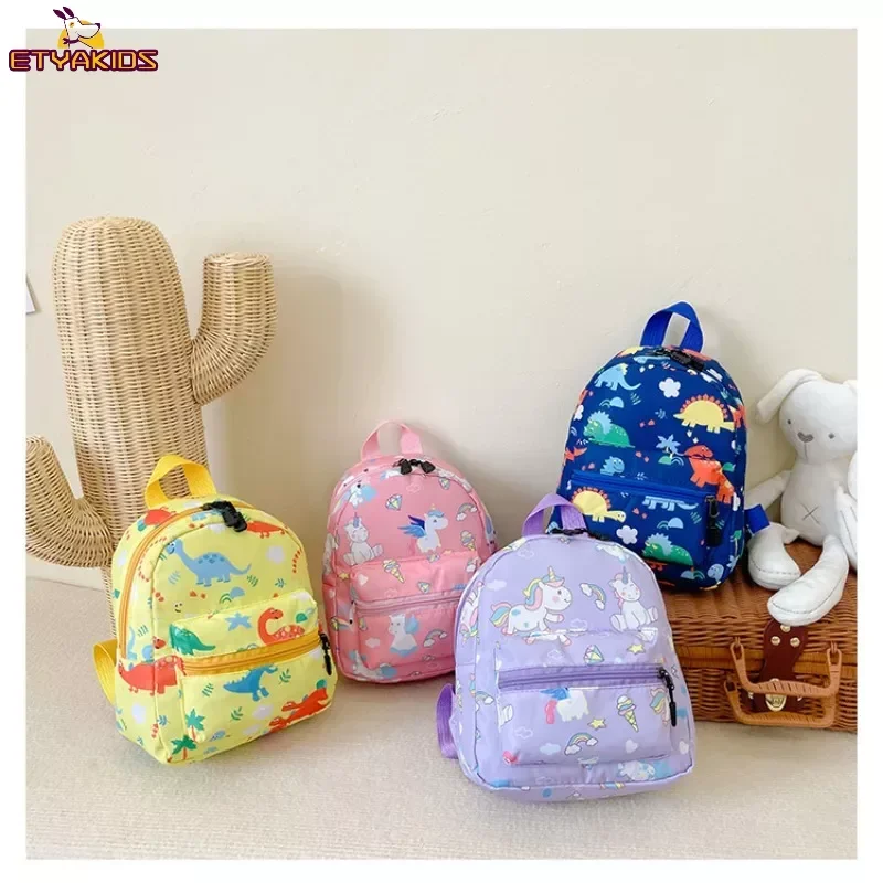 

Cute Children's Cartoon Dinosaur Backpacks for Teenager Kindergarten Schoolbag Waterproof Kids Book Bags Boys Girls Animal Bag