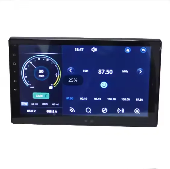 

Electric Vehicle Central Control Large Screen Reverse Image 12-96V Electric Scooter Speed Meter Power Display Supports