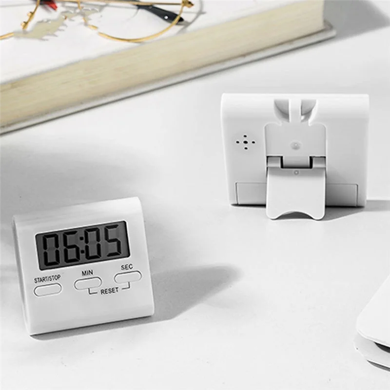 ABRG-مؤقتات المطبخ الكبيرة LCD الرقمية المطبخ مؤقت تنازلي ساعة توقيت أجهزة إنذار مريحة للطبخ على مدار الساعة