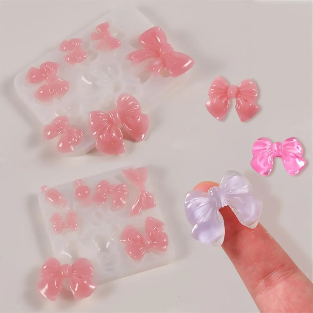 Cute Knot Bow Molds Silicone Epoxy Resin Art Mould For DIY Hair Clip Pendant Decoration Crafts Jewelry Accessories Making Tools