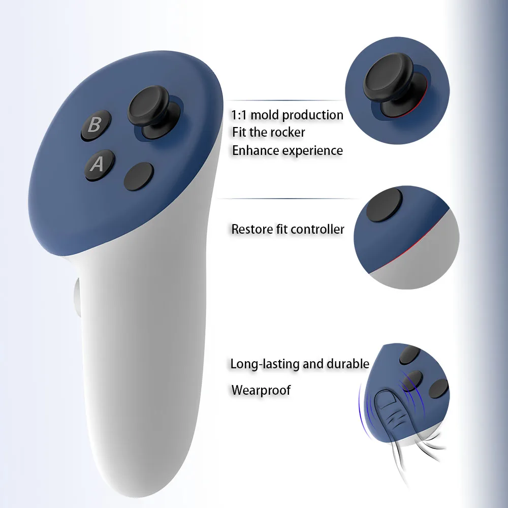 1Set Handle Cover Left Right Controller Protection sleeve For Meta Quest 3 Controller Cover Case Relacement Accessories