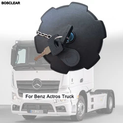 1Set Fuel Filler Door Cap Gas Tank Cover Replacement For Mercedes-Benz Actros Truck with Key Lock Car Automobiles Exterior Parts