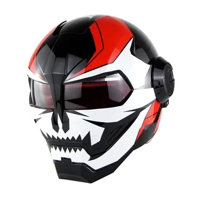 Motorcycle Helmet Ironman Flip Up Motocross Helmets Men Full Face Moto Helmets Motorcycle Capacete Casco Moto