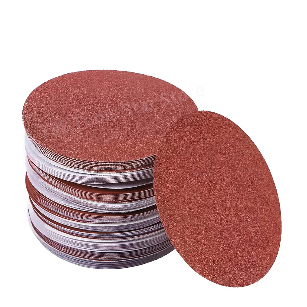 

50PCS 6 Inch Sanding Discs, 40-2000 Grits Hook & Loop Aluminum Oxide Sanderpaper Sanding Pads for Wood Metal Grinding Polishing