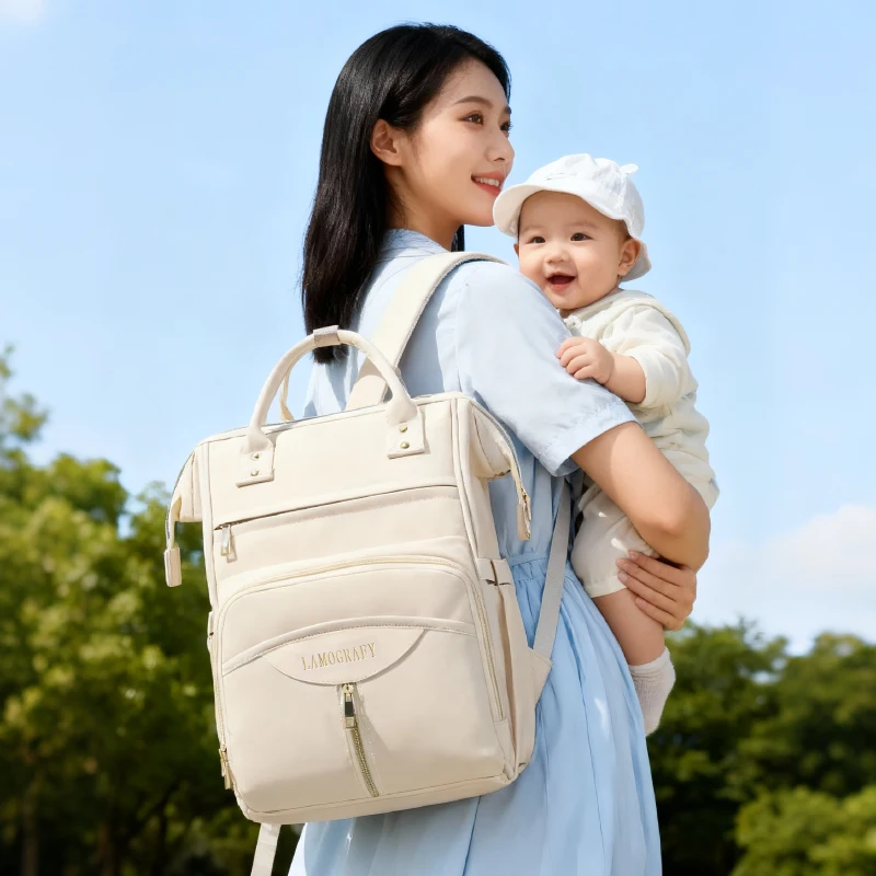 

Multi Pocket Backpack Women Nylon Shoulder Bag Travel Waterproof Backpacks Multi Function Anti-theft Soft Bag 2023 New Pocket