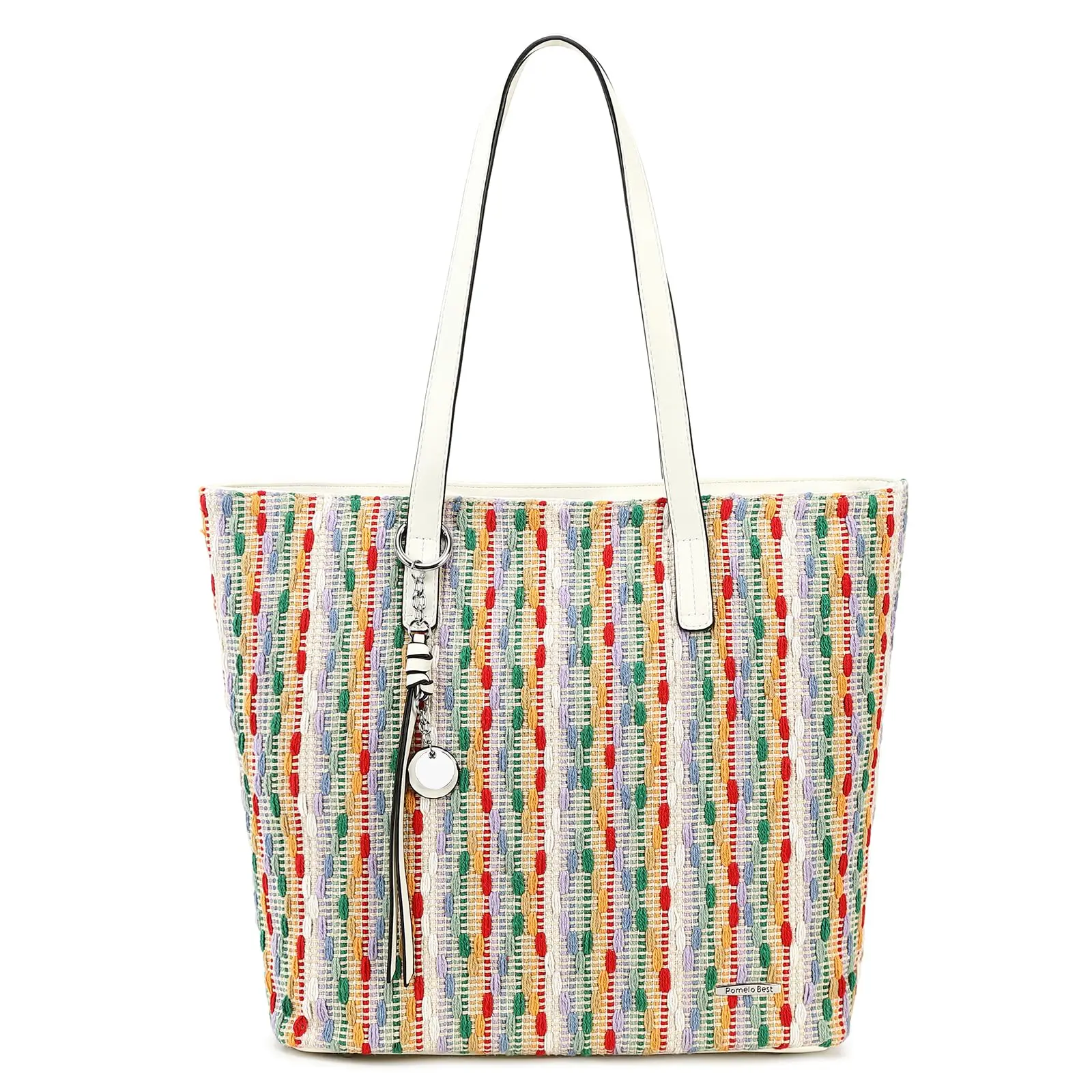 

Pomelo Best Handbag Women's Shopper Large Women's Bag for Office School Shopping Flowers, flowers, XL
