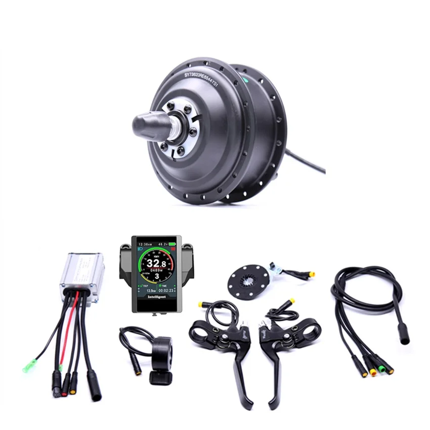 Color display Waterproof Electric 36v350w Front/rear Bike Conversion Kit Brushless Hub Motor wheel bicycle With Ebike System