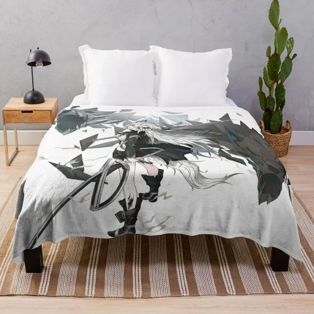 

Lappland arknights Throw Blanket Luxurious Soft Fuzzy Blanket for Sofa Bed