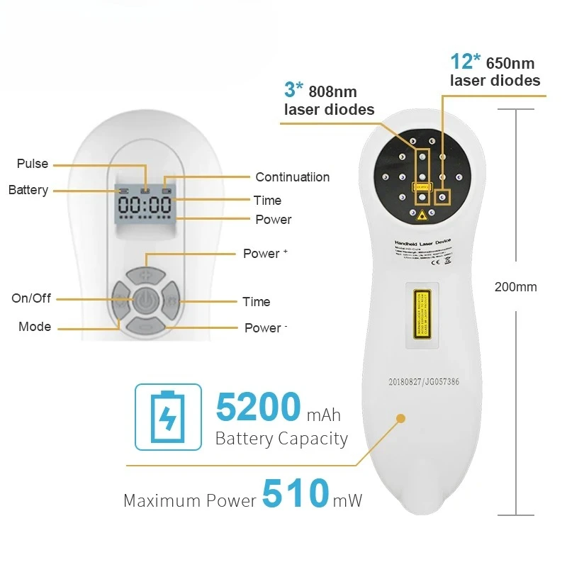 

Медицинский инструмент для терапии холодной ла для домашнего использования, терапия для заживления ран для управления боли в теле