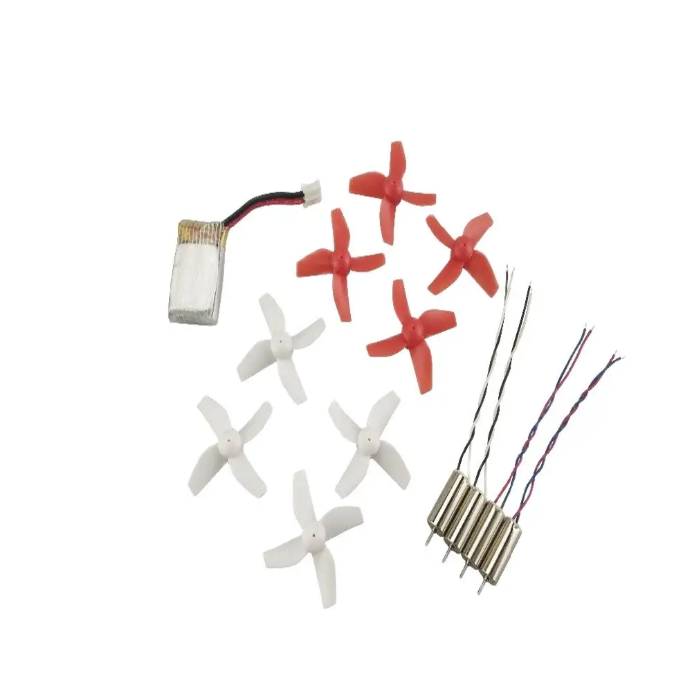 Kit de peças de quadricóptero RC DIY: Eachine E010/JJRC H36 Motores de estrutura 2.4G Bateria receptor - Componentes de reparo e atualização de mini drone