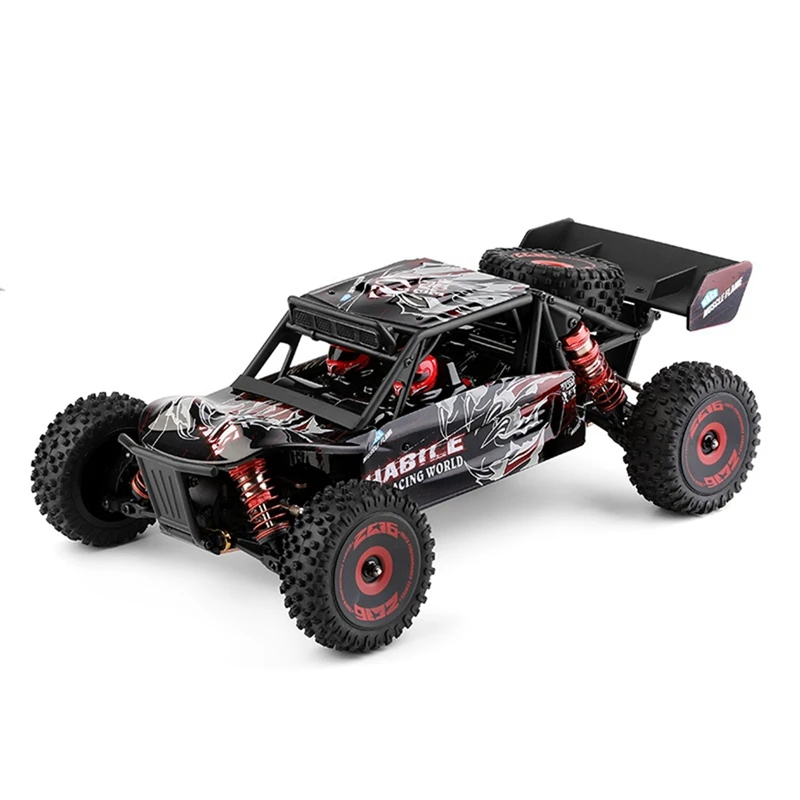 4 Stück Vorder- und Hinterreifen Radreifen für Wltoys 124016   1/12 RC Car Upgrade Teile Ersatzzubehör