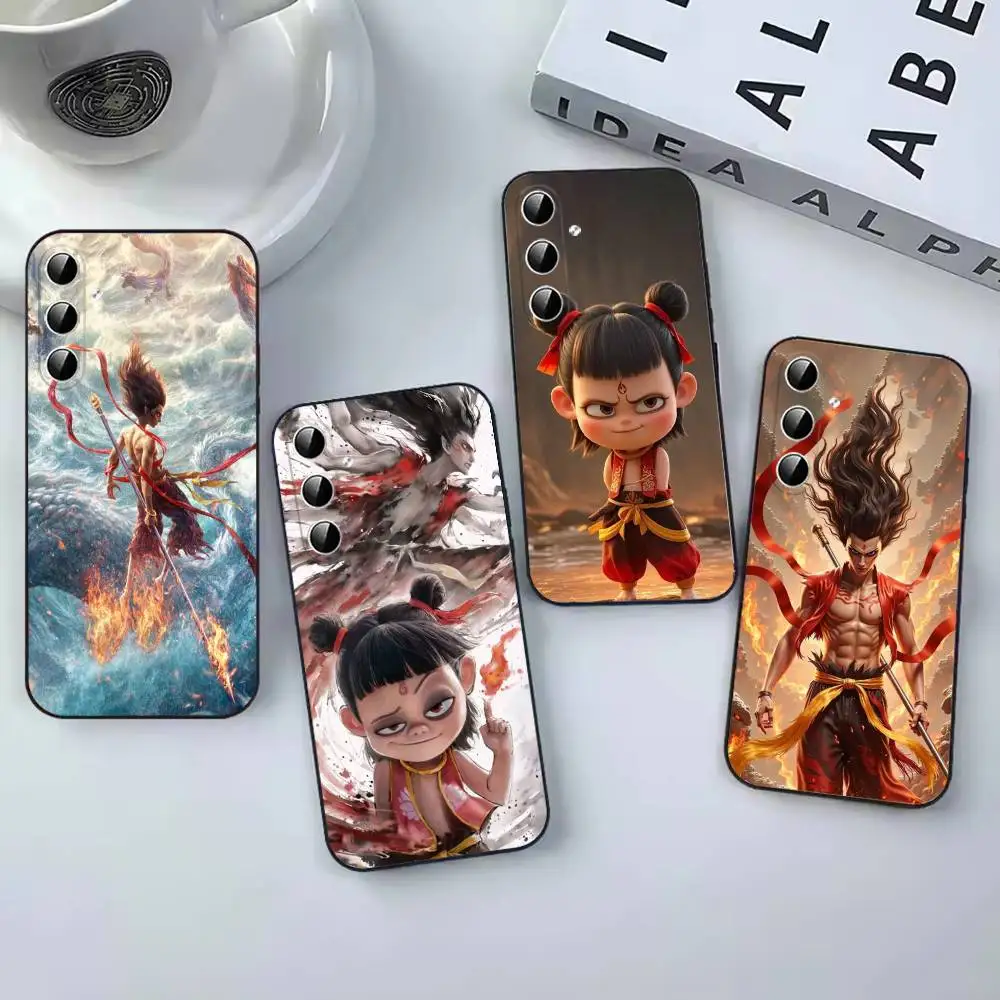 Movie Nezha  Fashion Black coque Phone Case For Samsung Galaxy A12,22,32,52,53,71,73, Note9,10,20 Ultra