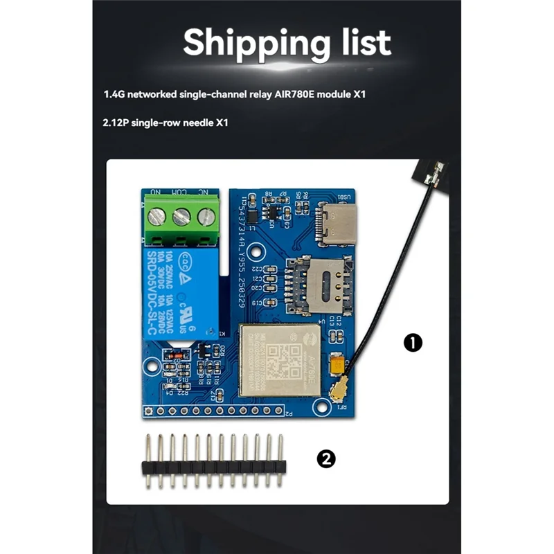 【جديد】وحدة التحكم في التتابع الفردية Iot 4G التي تتميز بمصدر طاقة من النوع C