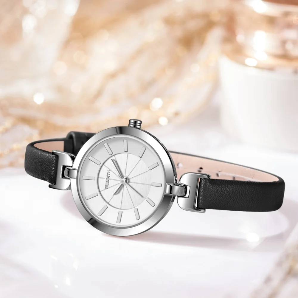 REBIRTH 2040, простые изысканные повседневные мини-кожаные часы ярких цветов, модные студенческие товары для выступлений, relojes para mujer