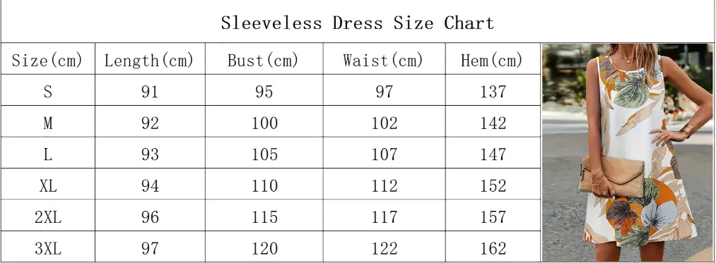 Nieuwe damesmode straat vrije tijd comfortabele jurk T-shirt outdoor vakantie strand bloem bedrukte mouwloze rechte kniejurk