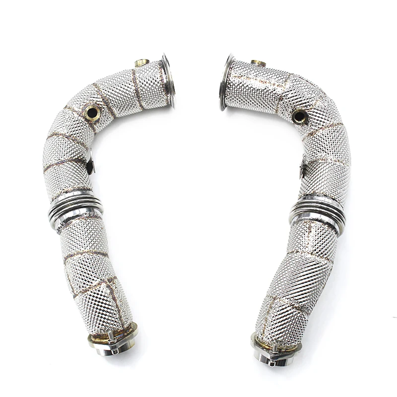Yooking Exhaust Straight Downpipe For BMW X6 E71 4.4T 2008-2013 Custom Header Stainless Steel Pipe Muffler Exhaust System