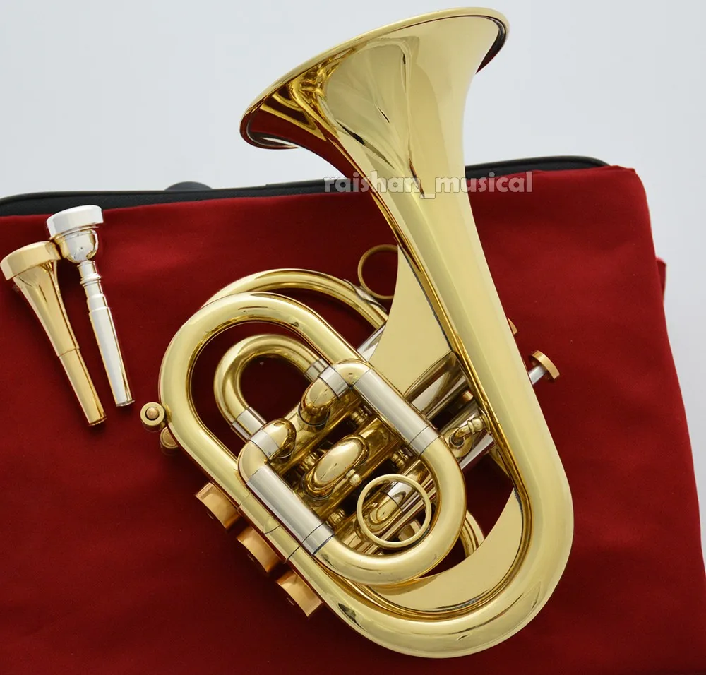 Performance  Dizzy's Heavy Customizable Pocket Trumpet Free Shipping & 2 Mouthpieces