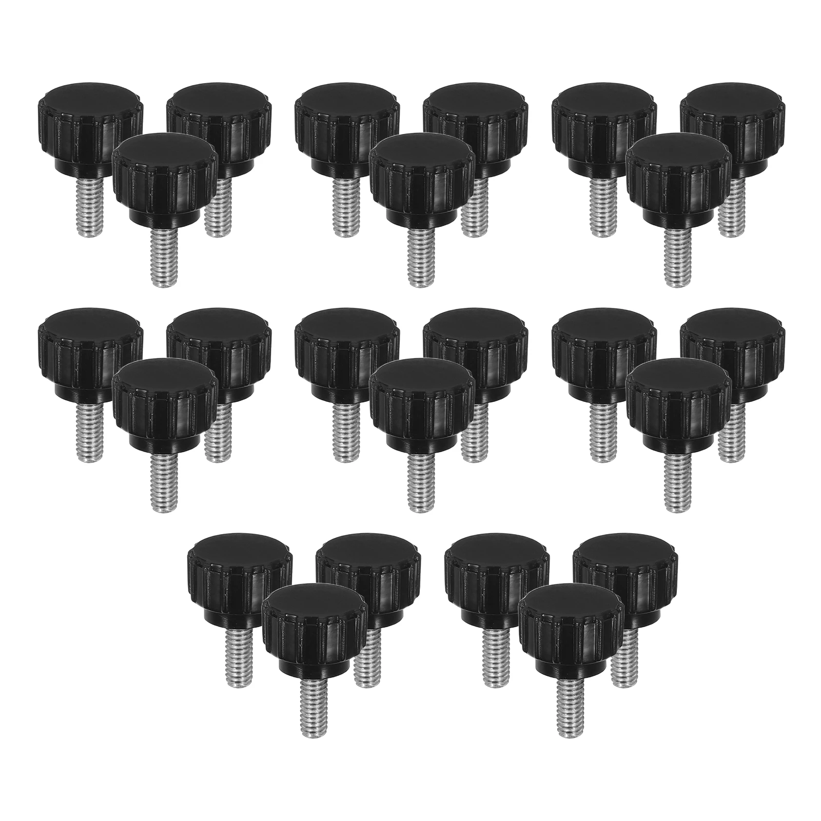 

24 Pcs Knob Handle Screws Clamping Thread Tightening Base Replacement Grip Male Knobs