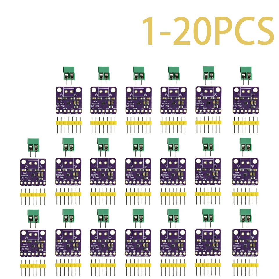 1–20 Stück MAX98357A I2S Klasse-D-Audioverstärker – 3 W digitales Leistungsmodul für DIY-Lautsprecher und intelligente Sprachsysteme