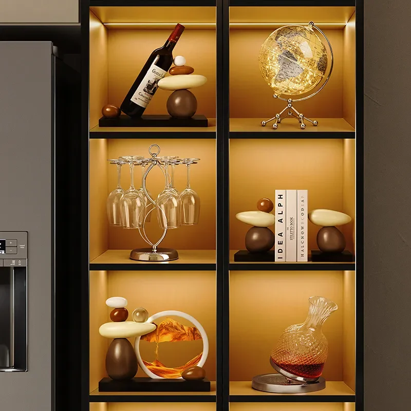 Creative Wine Cabinet Set Home Furnishing Decorative Ornament Advanced Sense Festival Household Gift Wholesale Decoration