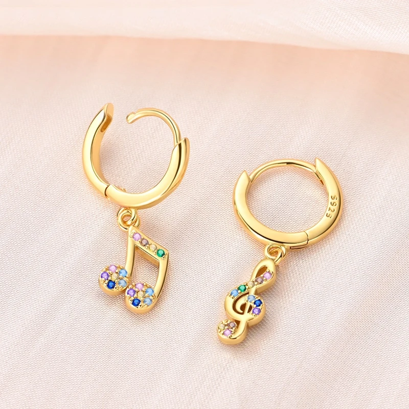 925 Sterling Silber Creolen mit baumelnden Kirsch- und Leoparden-Zirkonia-Anhängern – Schmuckgeschenk für Frauen und Teenager-Mädchen – Detail 14