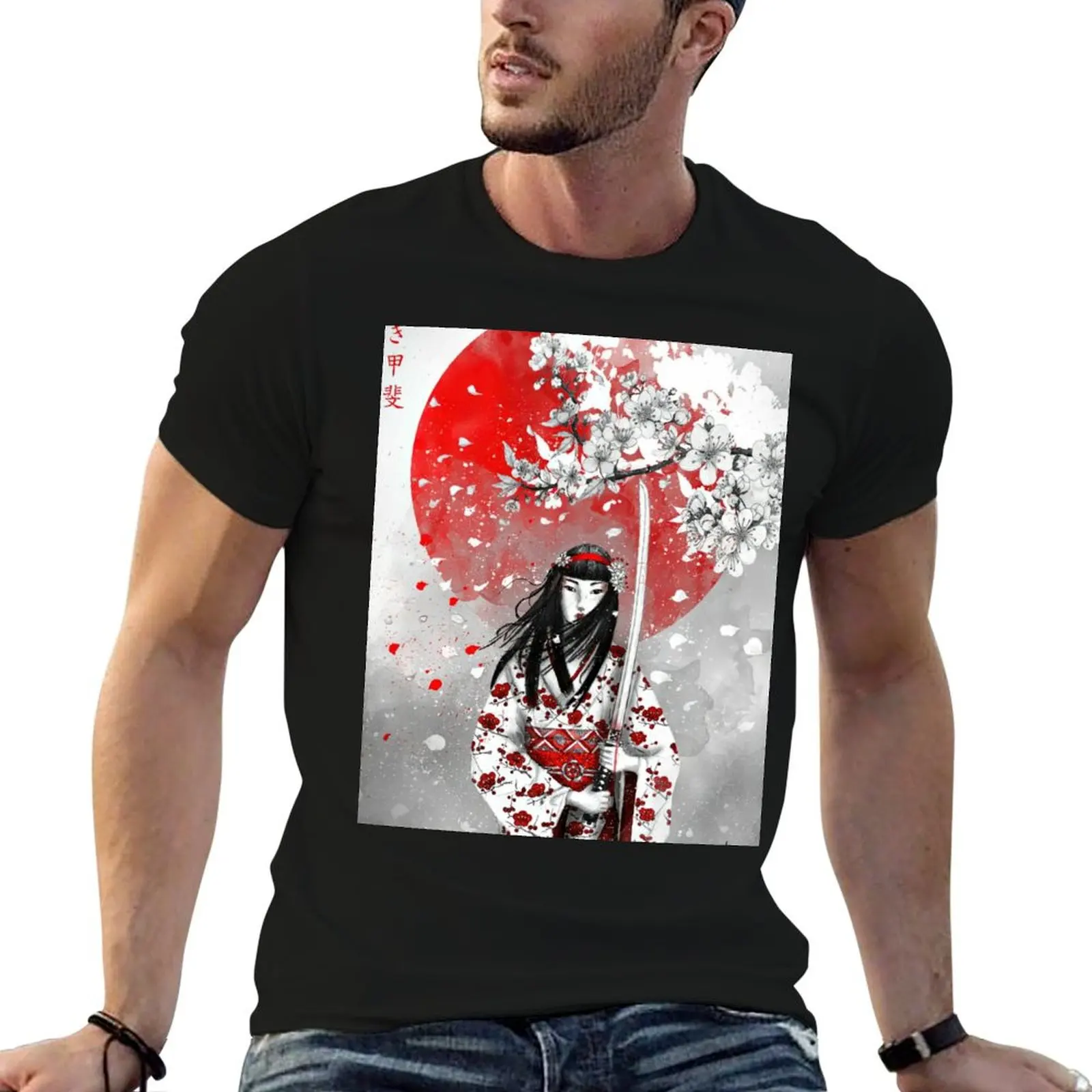 Ikigai T-Shirt man clothes oversizeds kawaii clothes funny t shirts for men