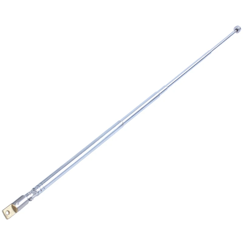 10X Replacement 49Cm 19.3Inch 6 Sections Telescopic Antenna Aerial For Radio TV