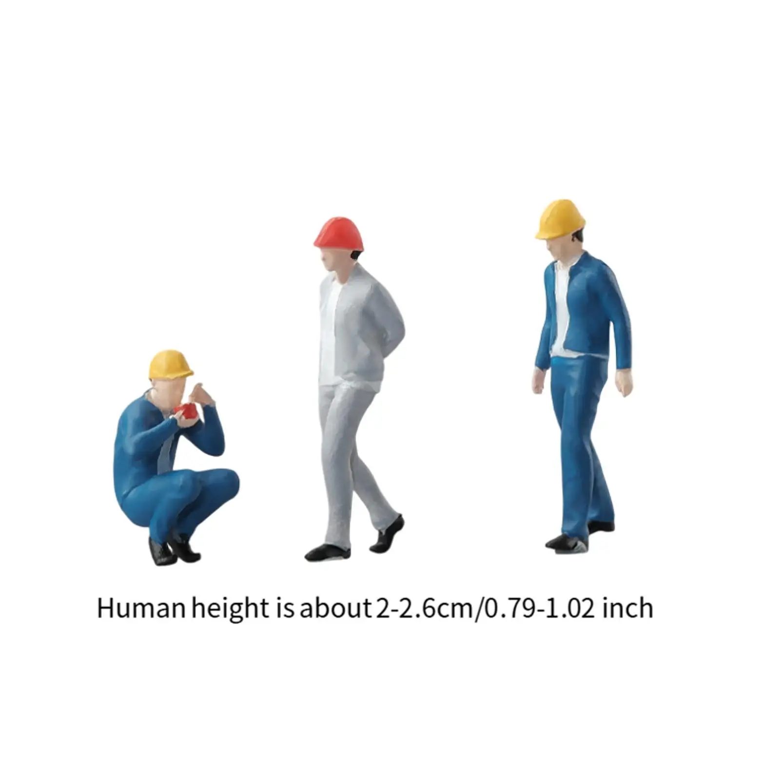 3 figure dipinte in scala 1:64 per la decorazione della casa delle bambole del giardino delle fate