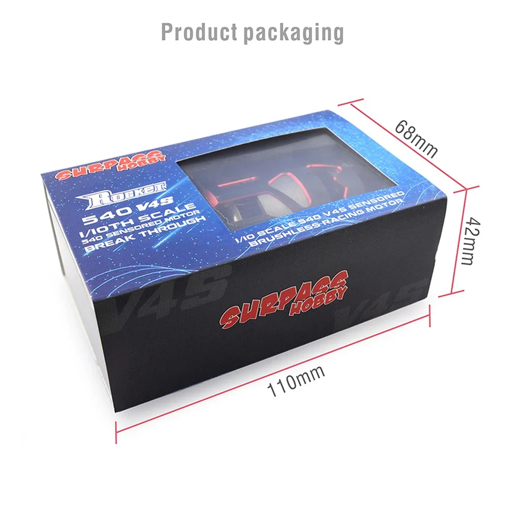 SurpassHobby Rocket 540 V4S 改造済み 6.5T センサー付きブラシレスモーター 1/10 1/12 1/14 RCドリフトレーシングカー F1競技改造用