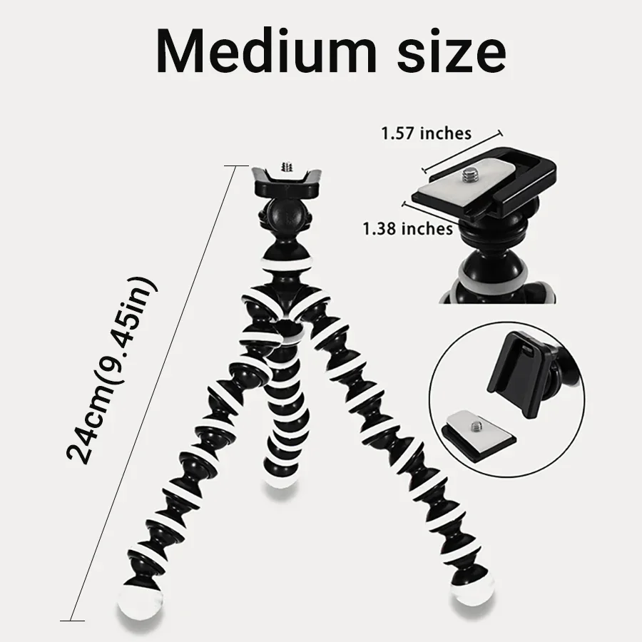 Medium Octopus Mini Tripod Bracket Portable Flexible Tripods Foldable Desktop For Gopro Holder Camera