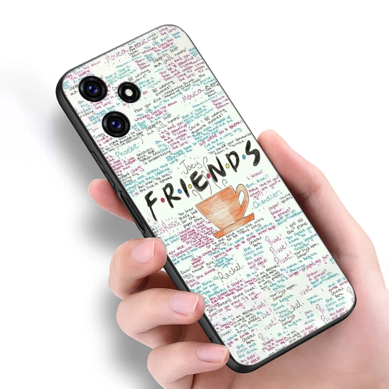 Friends tv show Black Silicone Phone Case For Redmi 10 Prime A1 A2 Plus K30 K40 Gaming K60 Pro 9 9A 9C 9T 10A 10C 12 12C 13C