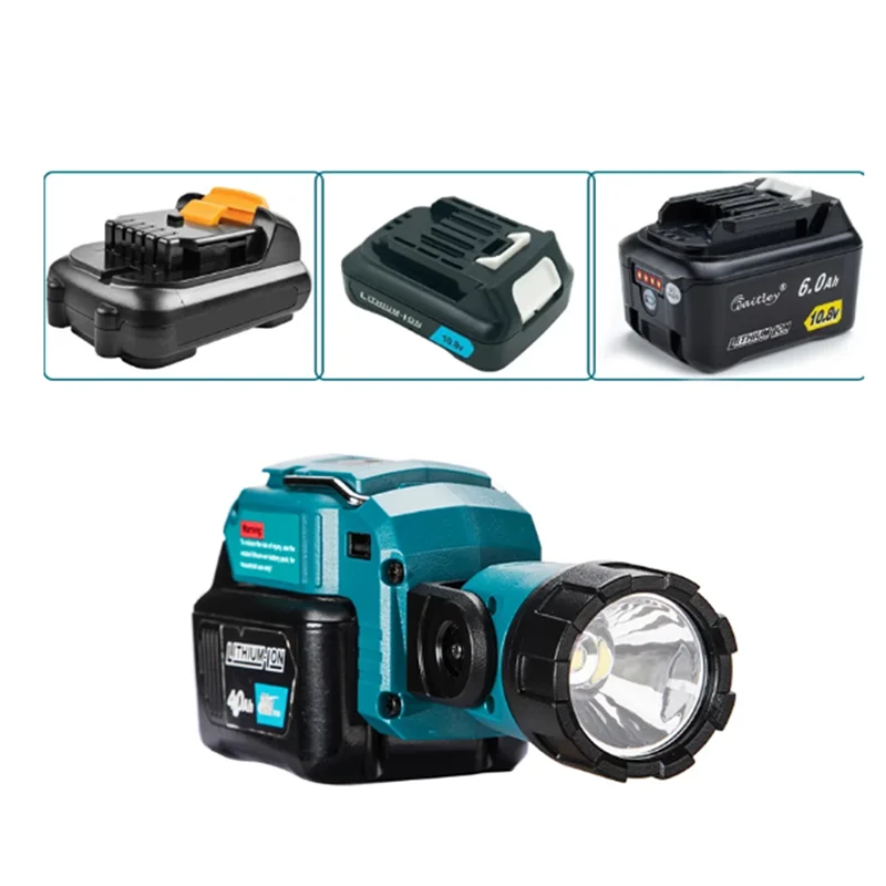 Imagem -05 - Projetor Portátil para Makita para Dewalt Lanterna Dcl510 10.8v 12v Li-ion Bateria Trabalho Lâmpada Led sem Fio Luz de Trabalho