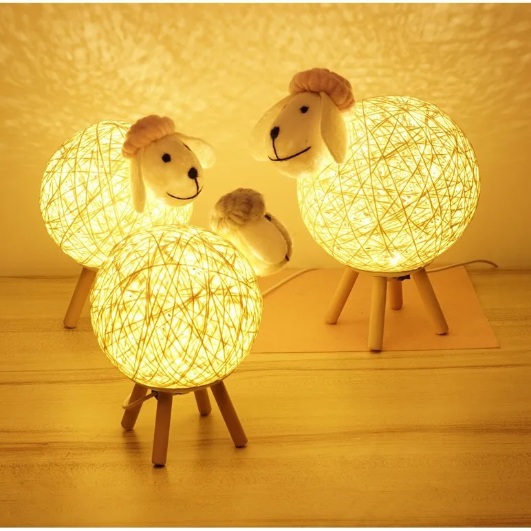 

Hot Selling Lamb Creative Instagram Style Night Light Bedroom Atmosphere Light Cute Children's Holiday Gift