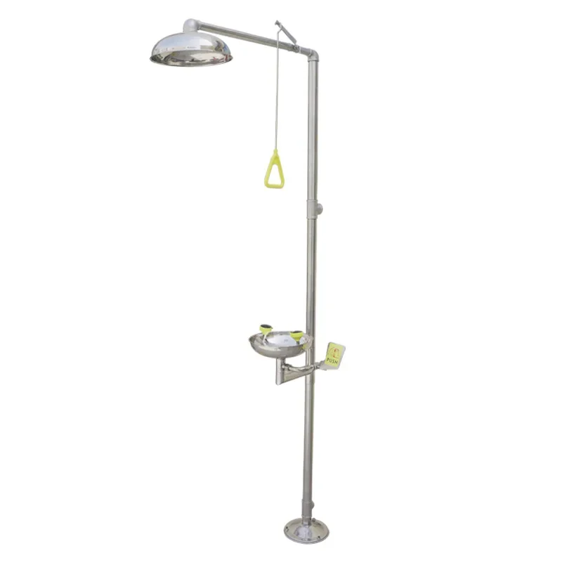 Industrial high-quality 304 stainless steel double-port emergency spray composite eye washer