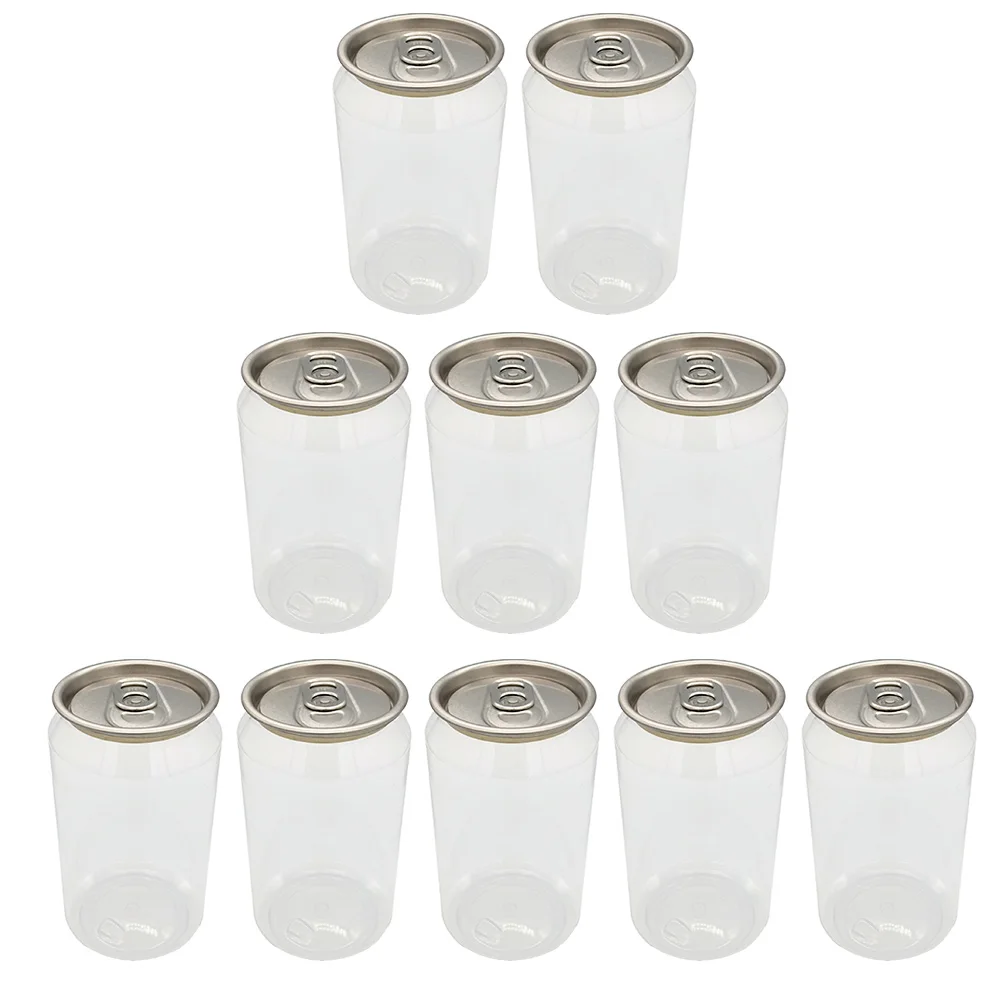 

10Pcs Snack Bottles Food Bottles Beverage Dessert Bottles Can Storage Milk Tea Water Drinking Bottles Home Party Supply