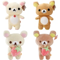 Original Strawberry Rilakkuma Plush Toys Kawaii Anime Bear Stuffed Doll Lovely Teddy Bears Peluche Couple Kid's Xmas Gifts