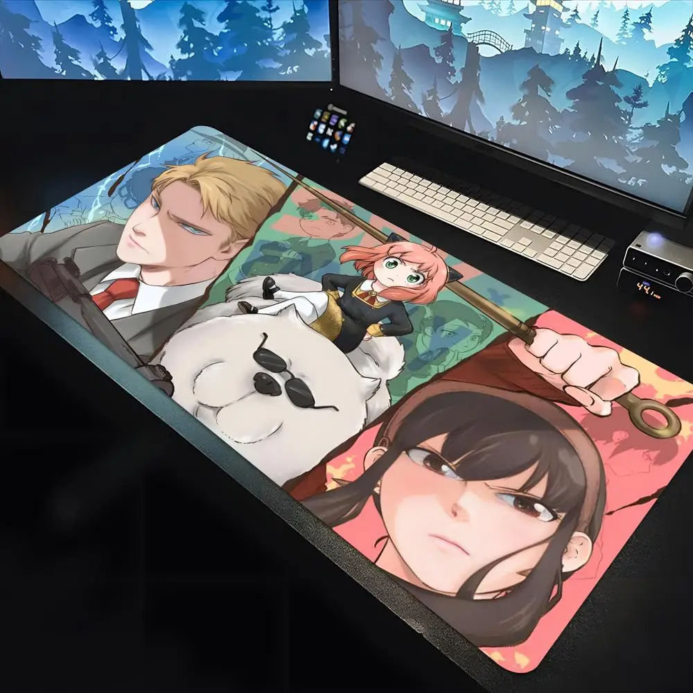 عائلة تجسس-لوحة ماوس للألعاب مانعة للانزلاق ، لوحة مفاتيح كبيرة ، لوحة مكتب ، سجادة لاب توب ، مطاط ، 48x40 ، 80x40 سم #5