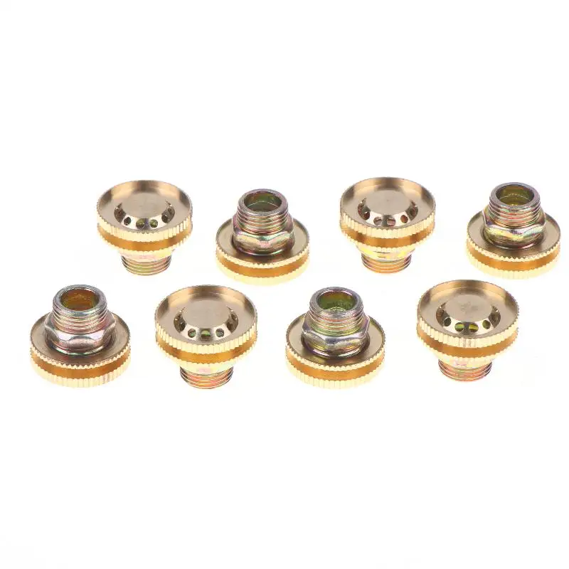 1/8/9Pcs Brass Stove Nozzles 9 Cores Copper Burner Nozzle Household Gas Stove Fierce Fire Replacement Repair Accessories