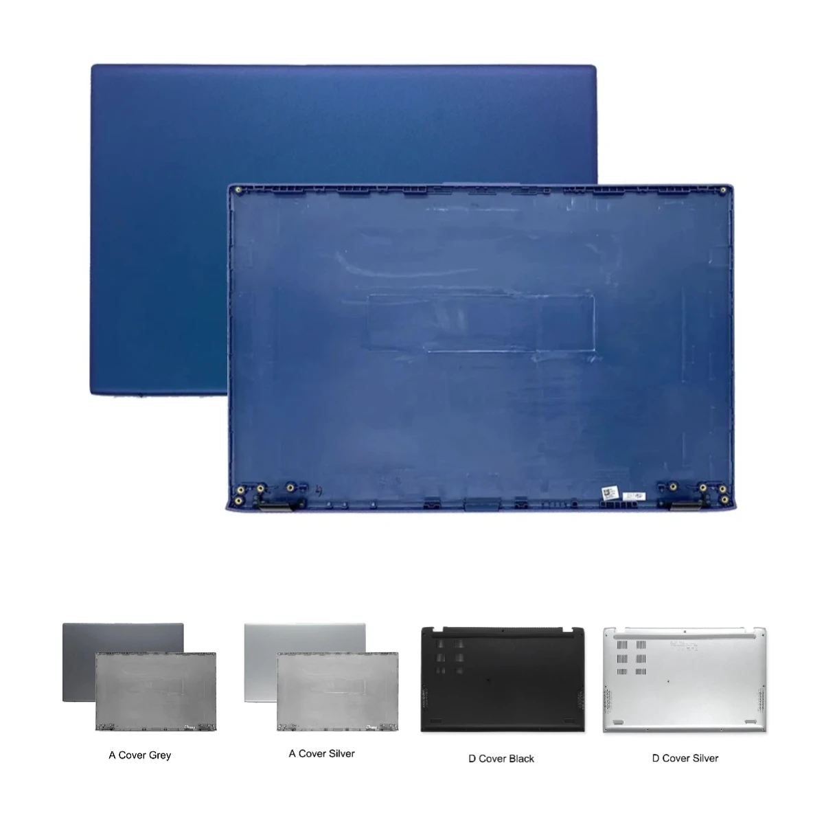 Capa Traseira Superior para Laptop  VivoBook 14 X412 V4000F R424F, Carcaça Inferior em Prata, Azul e Cinza