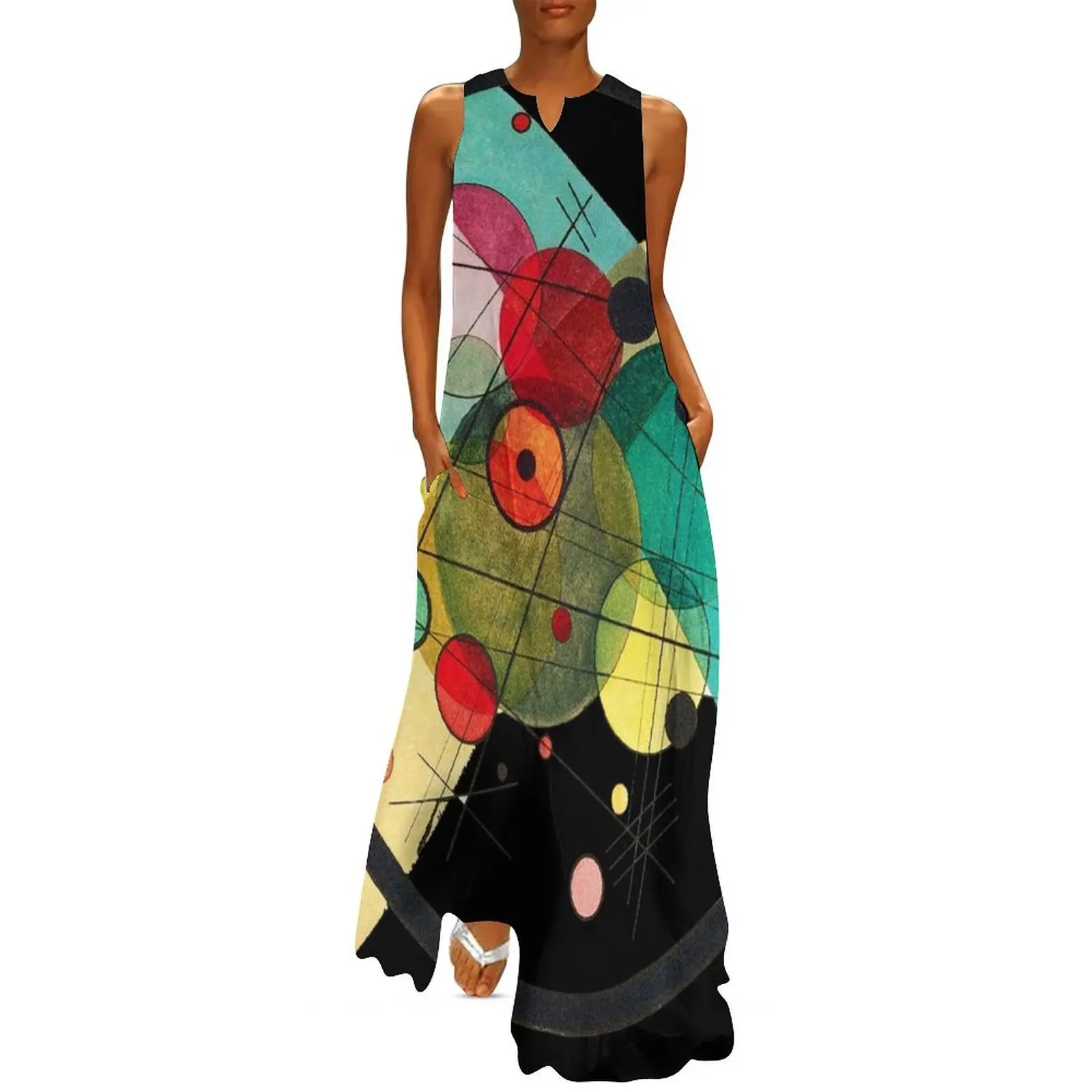 HD. Circles in a circle, by Wassily Kandinsky Long Dress prom dresses Cocktail of dresses birthday dresses for women Dress