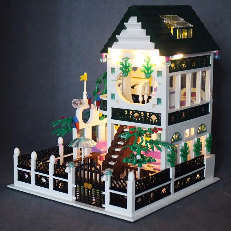 XINGBAO-Modelo Romântico Casa Coração, Modular Street View Série, Brinquedos DIY, Blocos de Construção, Girl Gift, 01202, 1500Pcs